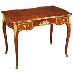 Antique French Marquetry Desk by Francois Linke