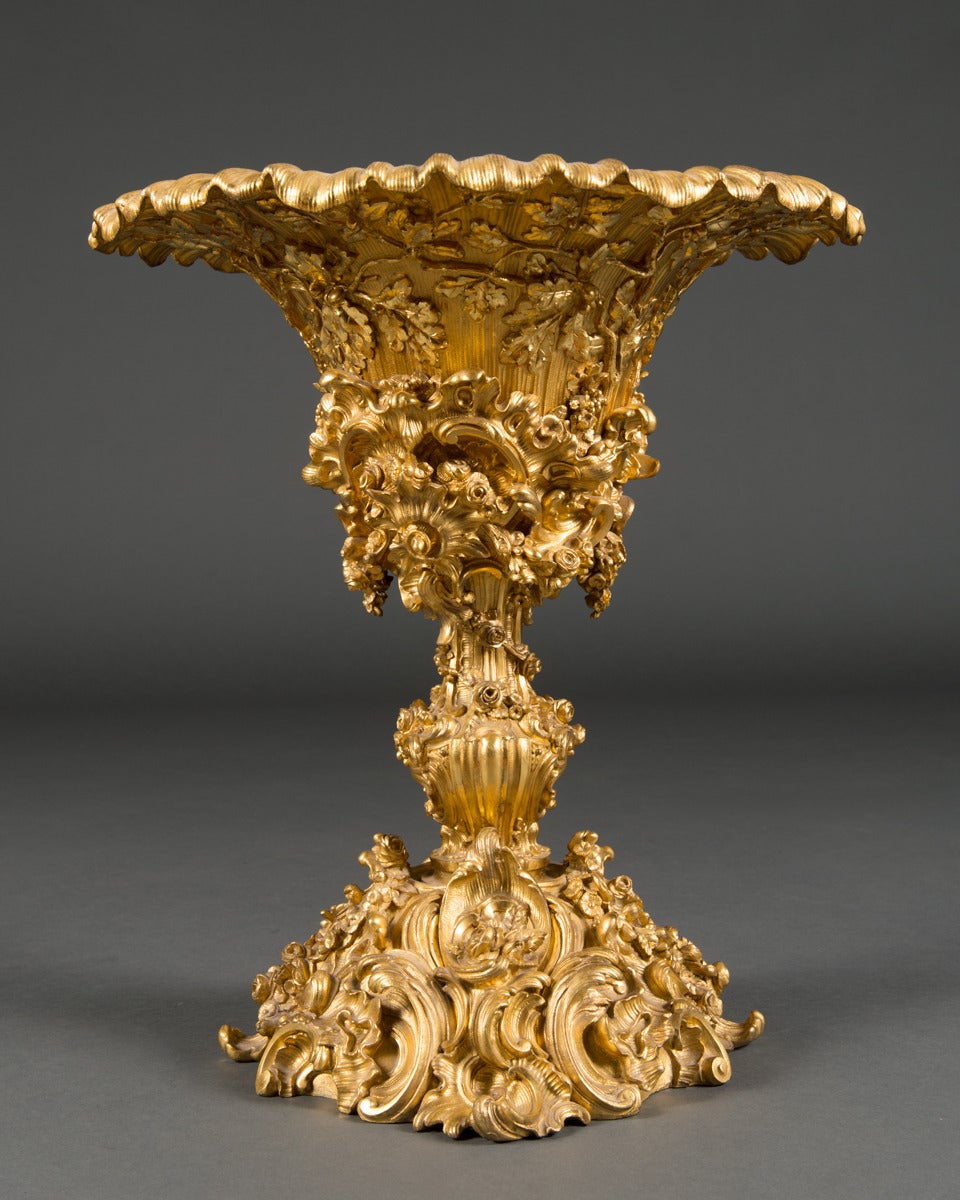 A Large 19th Century French Ormolu Bronze Centerpiece 2