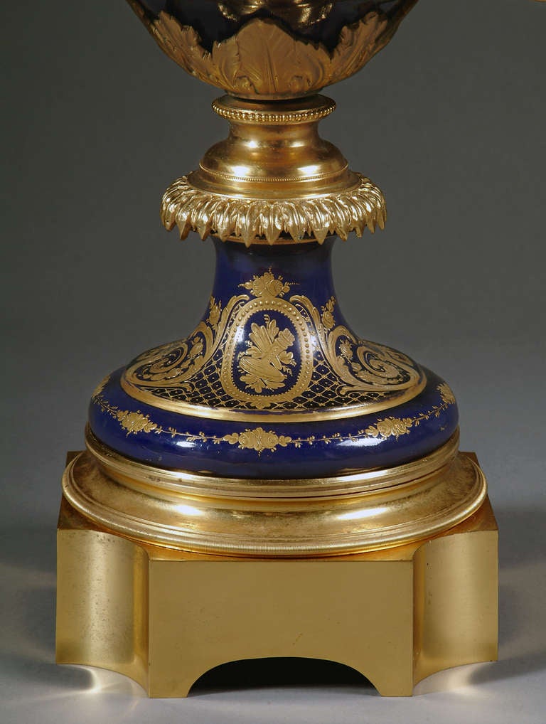 19th Century Monumental 19th century French Sevres Style Centerpiece For Sale