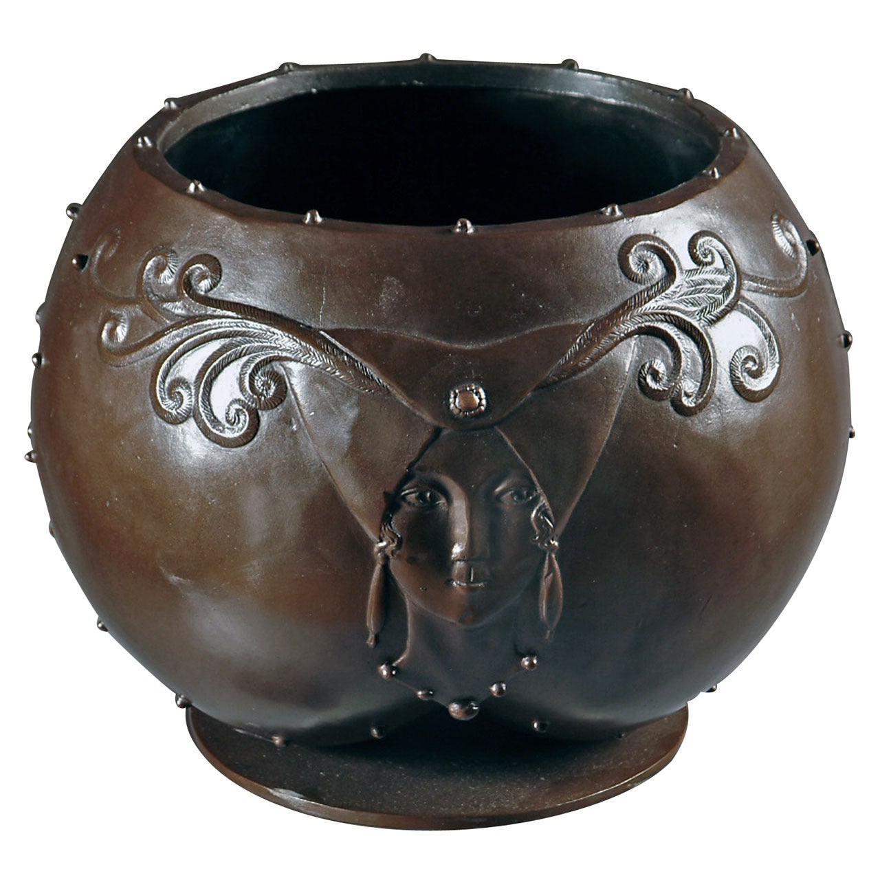 Erté Bronze Bowl "Fruit Of Life"