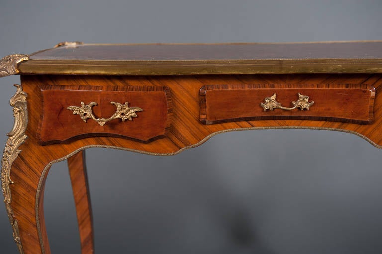 French Louis XV Style Gilt Bronze Mounted and Painted Desk 5