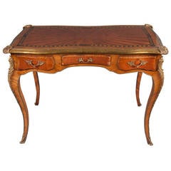 French Louis XV Style Gilt Bronze Mounted and Painted Desk 8