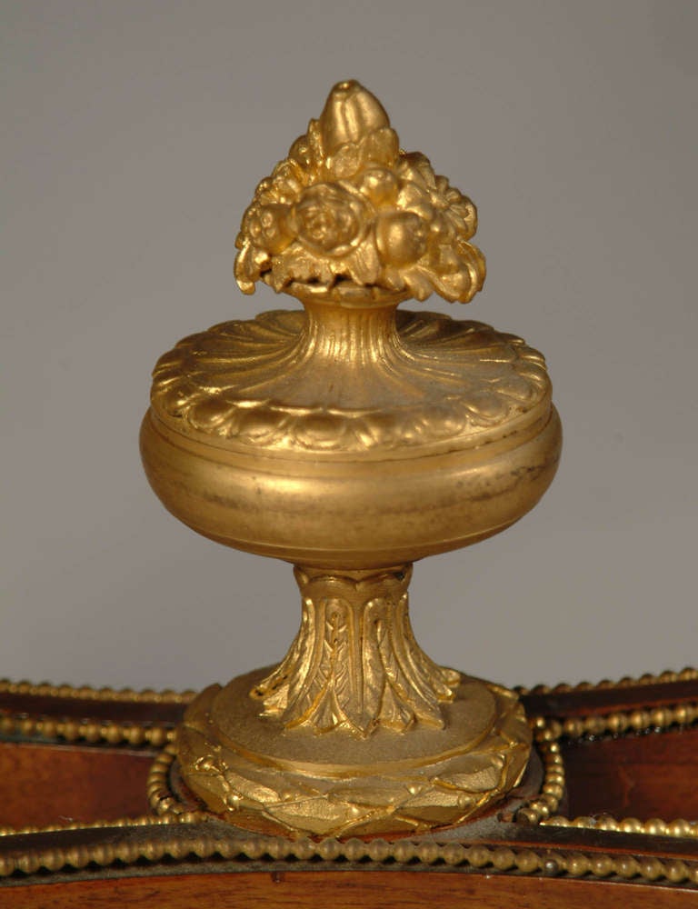 French Louis XVI Style Gilt Bronze-Mounted Two-Tier Pastry Table For Sale 5