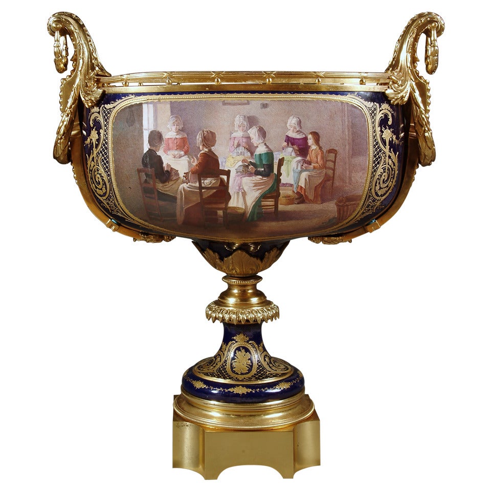 Monumental 19th century French Sevres Style Centerpiece