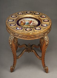 19th Century Austrian Royal Vienna Porcelain Gueridon table