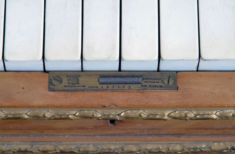 Wood A Fine English Antique Bronze Mounted Erard Upright Piano