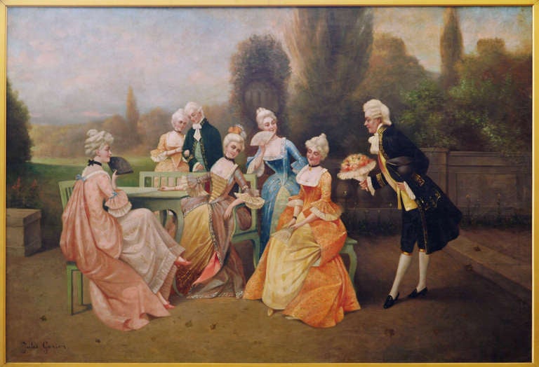 An English 19th Century Antique Painting Titled 