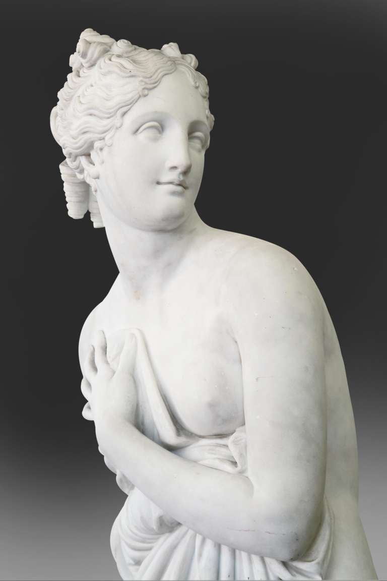 19th Century Life-Size Marble Figure of Venus Italica 1