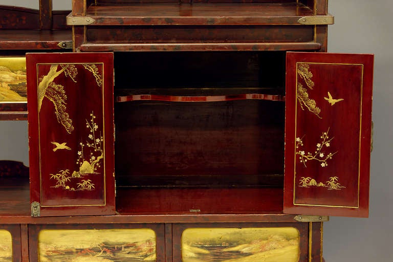 Japanese Lacquered Display Cabinet (shodana) 3