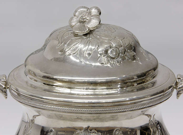 19th Century Silver Tea Service by William Forbes for Ball, Tompkins & Black For Sale