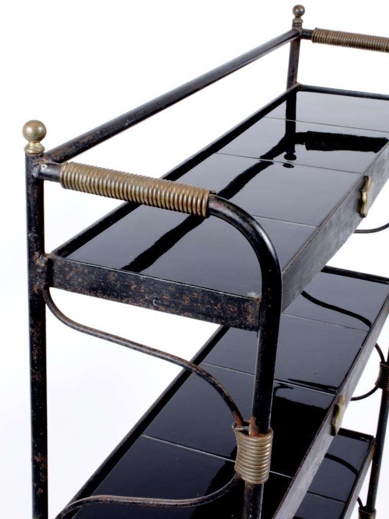 Lacquered Jacques Adnet Shelf For Sale