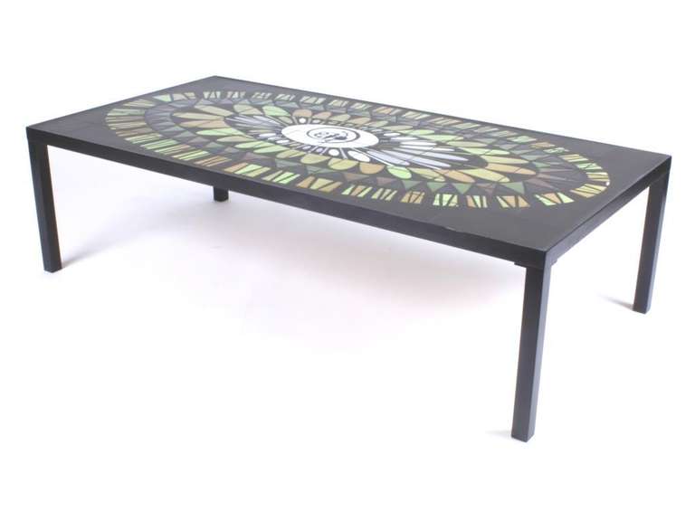 Lacquered Roger Capron Table For Sale