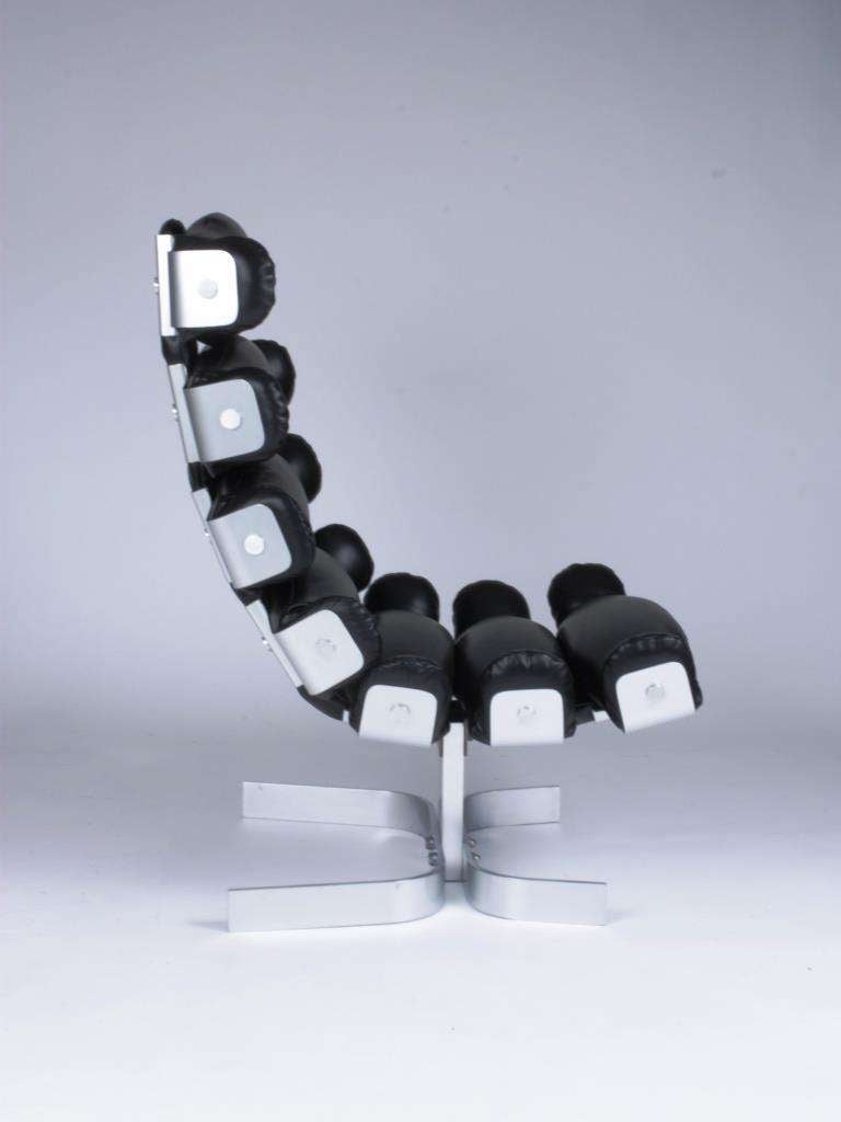 Late 20th Century Vertebre Ribs Armchairs by Pierre Vandel For Sale