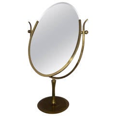 1950s Bronze Table Mirror