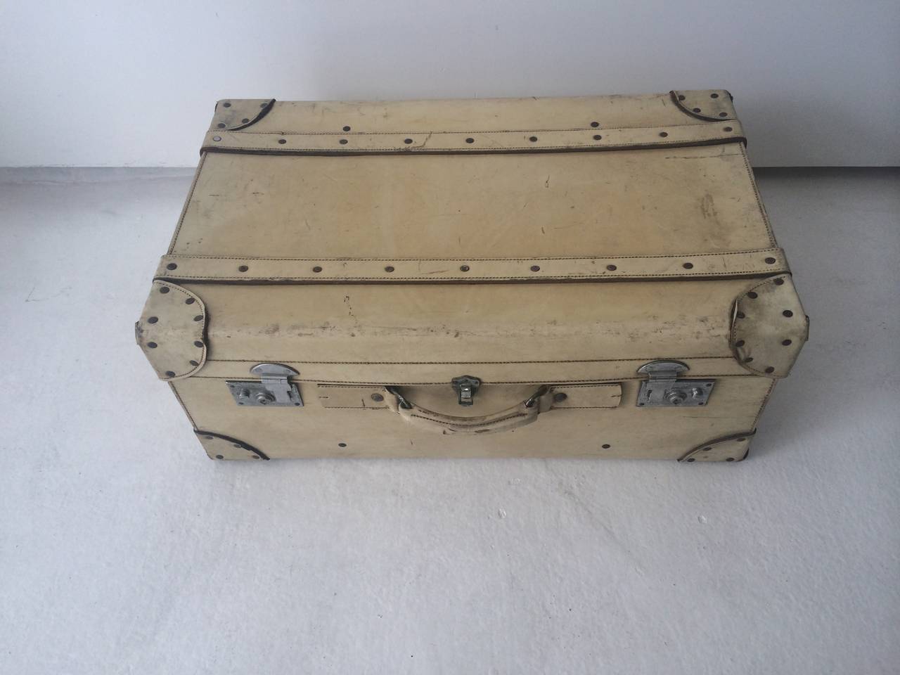 pigskin suitcase