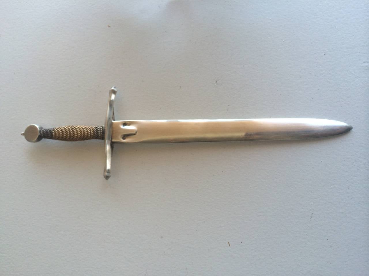 Steuben Silver and Glass Letter Opener and Paperweight 1