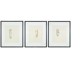 A Set of 3 Colored Pencil Drawings 11