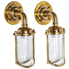 Pair of Fish Mouth Sconces