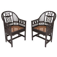 Chinese Chippendale Armchairs