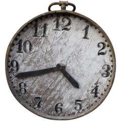 Double-sided 1940's Clock Repair Trade Sign