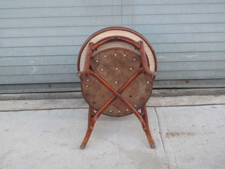 Thonet Style Bentwood Occasional Table In Good Condition In Brooklyn, NY