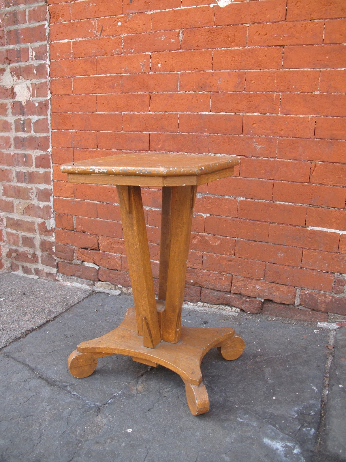 Deco Painted Wood End Table 2