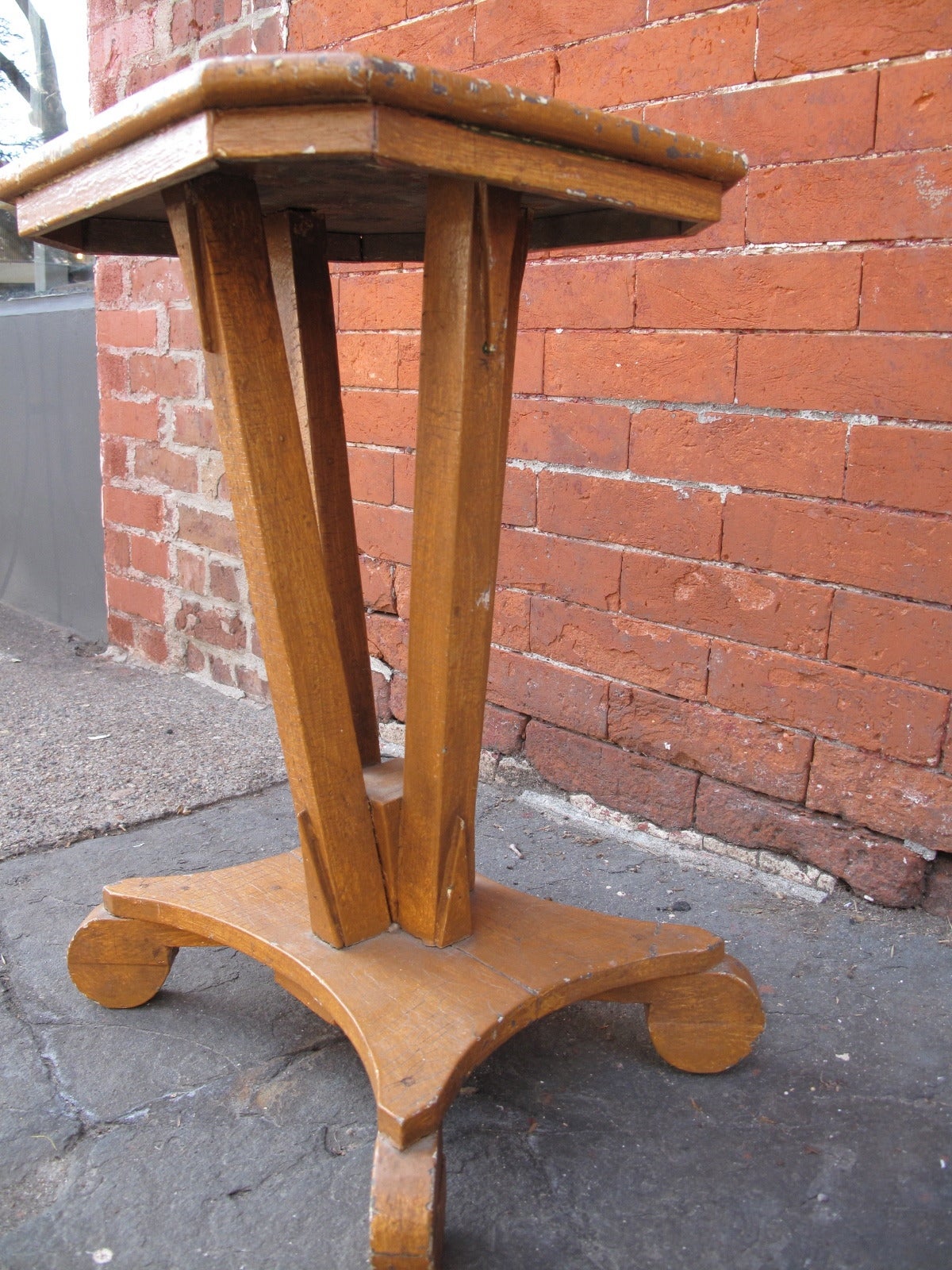 Deco Painted Wood End Table 3