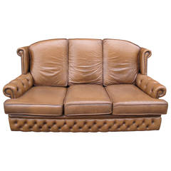 Tufted Leather Couch