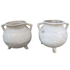 Pair of Grecian Style French Urns