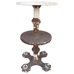 Tiered Painted Pedestal on Casters
