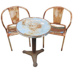 Multi-Colored Outdoor Table and Chair Set