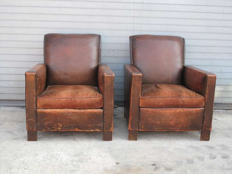 french leather club chair