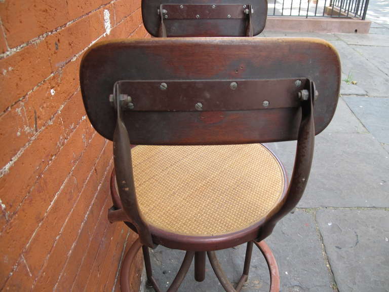 Trio of Western Electric Telephone Operator Stools In Good Condition In Brooklyn, NY