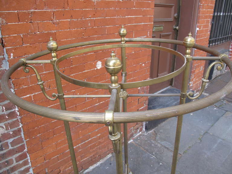 vintage brass clothing rack