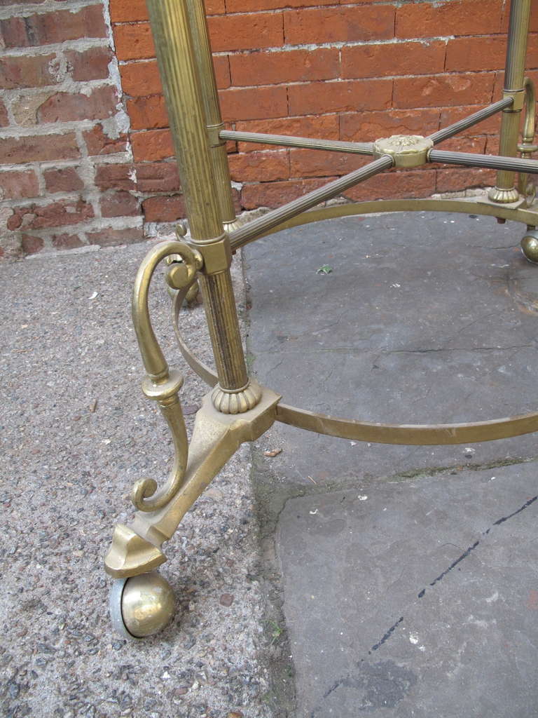antique brass clothing rack