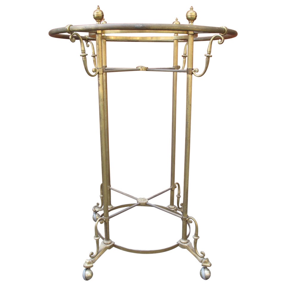 Ornate Brass Clothing Rack Rounder