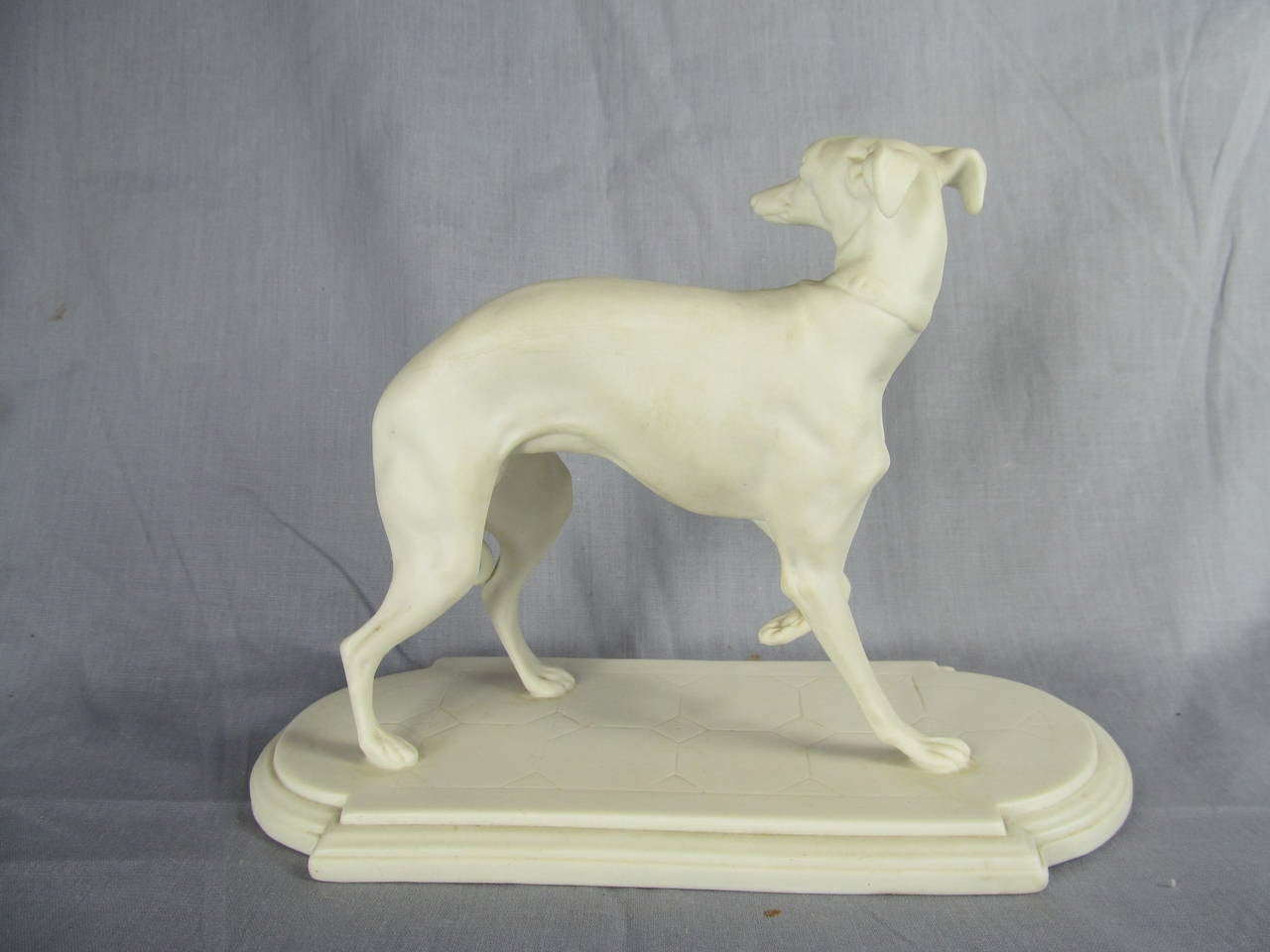 Mid-20th Century Pair of Porcelain Boehm Whippets