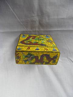 Cloisonné Dragon Cigarette Box