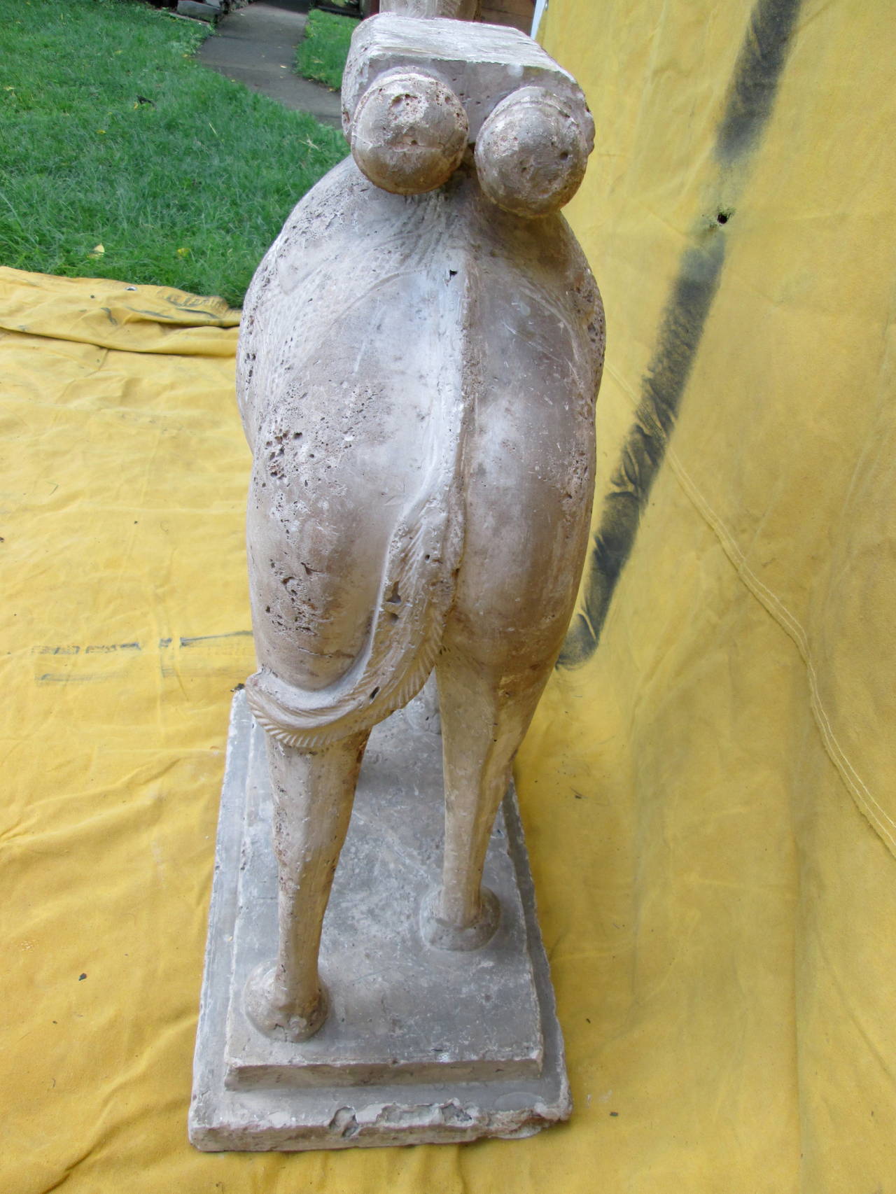 Mid-20th Century Camel Garden Statue