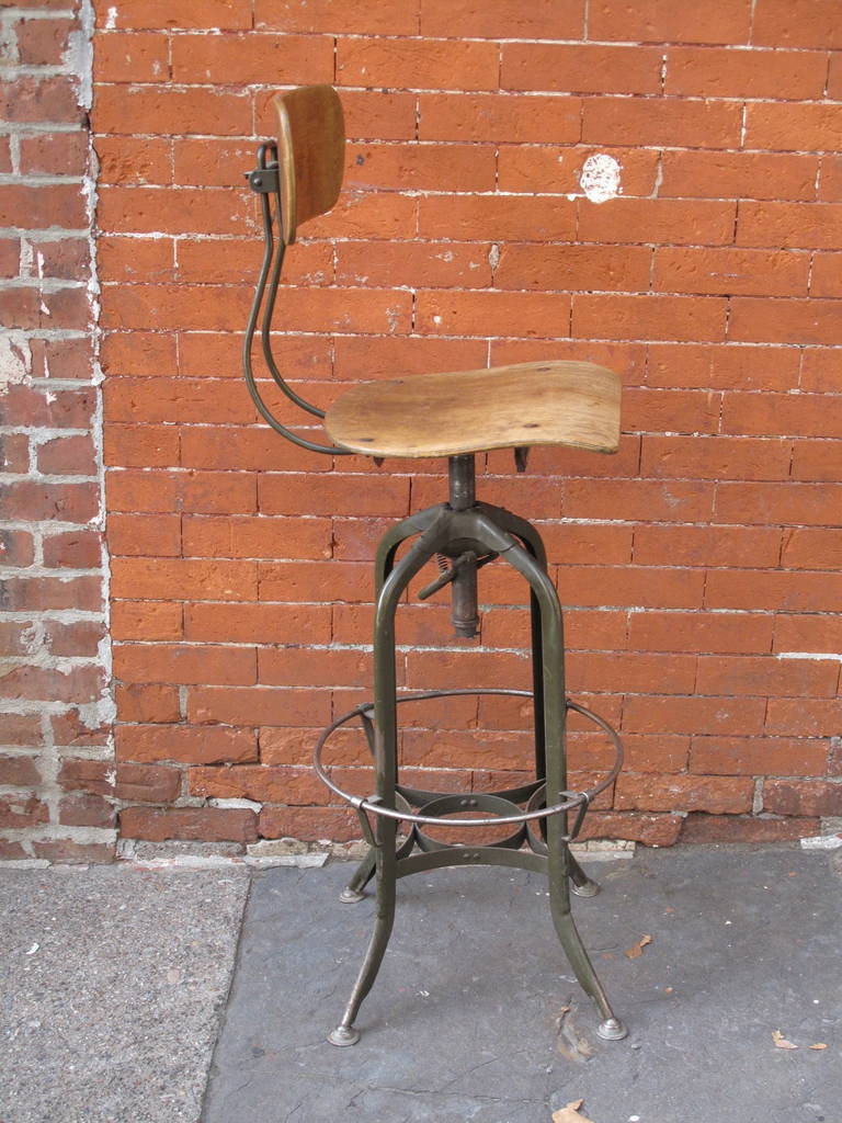 American Industrial Toledo Drafting Stool