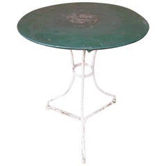 Painted French Iron Bistro Table