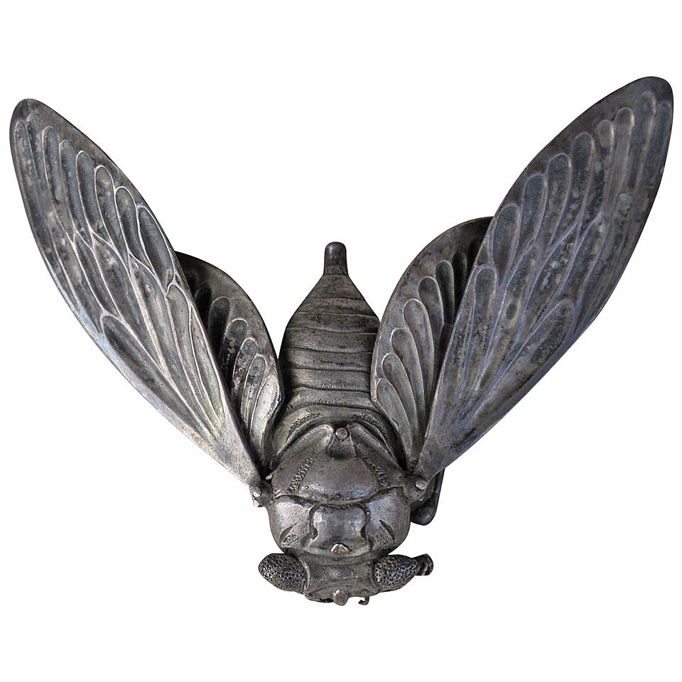 Sterling Articulating Cicada by Oleg Konstantinov