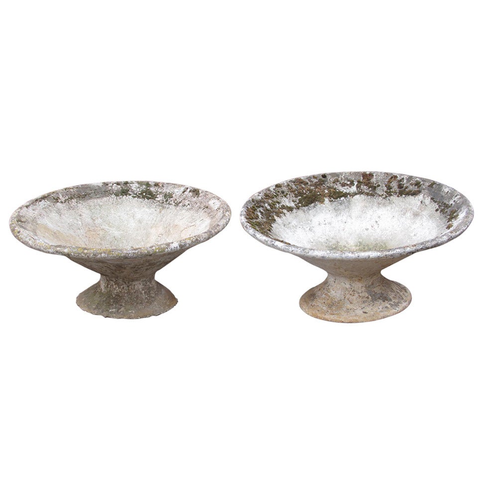 Pair of Willy Guhl Conical Planters