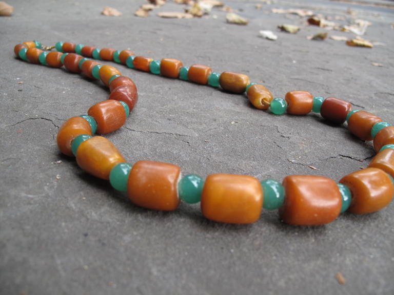 19th Century North African Amber Necklace