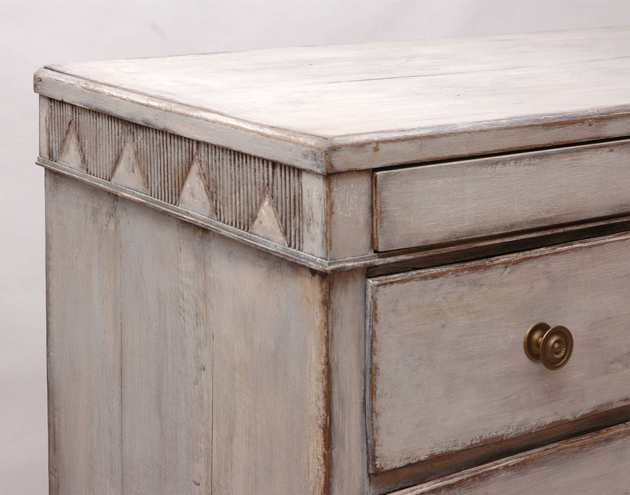 Louis XVI 18th Century North German Painted Commode or Chest of Drawers