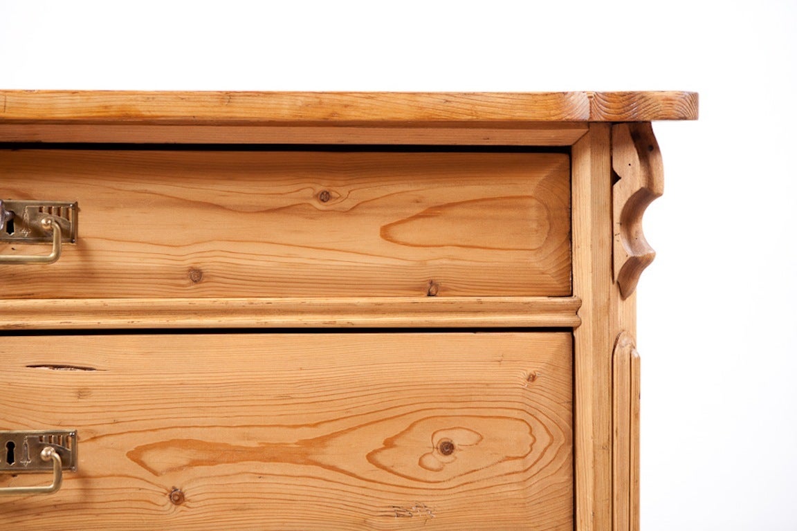 German Louis Philippe Chest of Drawers in Pine, circa 1850 5