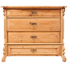 German Louis Philippe Chest of Drawers in Pine, circa 1850