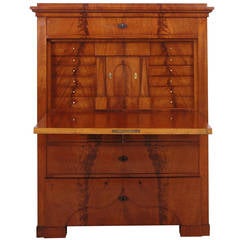 Biedermeier Fall-Front Secretary in Mahogany, circa 1825