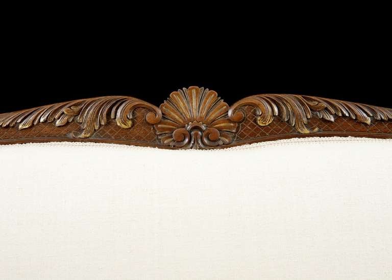 La Belle Époque Louis XV Style Sofa in Carved Walnut, France, circa 1870 In Excellent Condition In Miami, FL