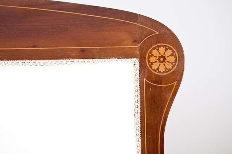 Scandinavo Divano/divano Settee in mogano cubano con intarsi in legno di raso, Danimarca, 1900 ca. in vendita